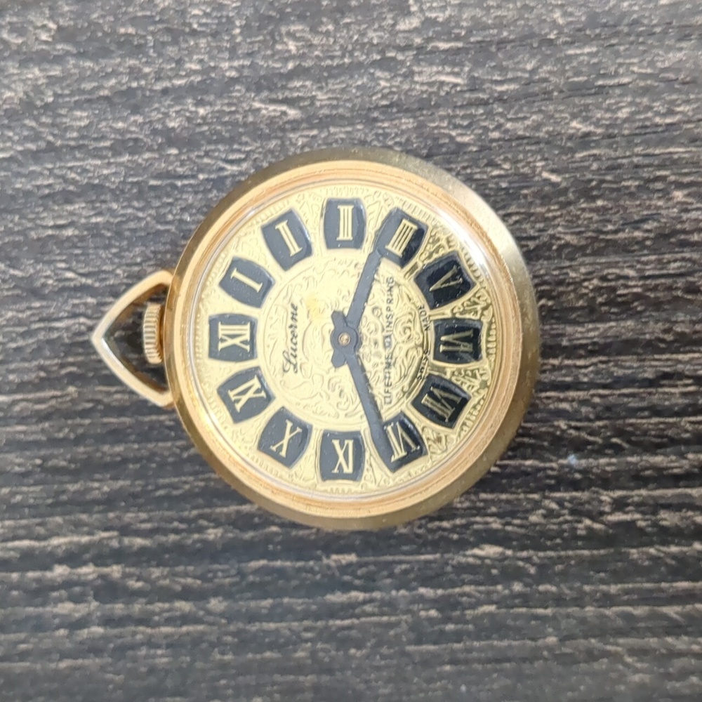Vintage Lucerne Swiss Manual Pendant Watch Gold Tone